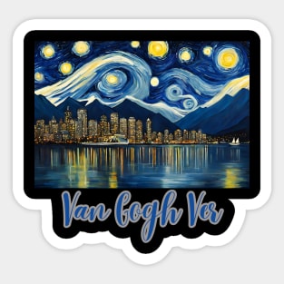 Van Gogh Ver  Canucks British Columbia Stanley Cup Sticker